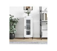 VIDAXL Buffet - Blanc brillant