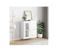 vidaXL Buffet Blanc Brillant