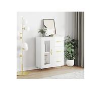 vidaXL Buffet 828022 - Blanc brillant