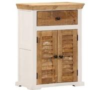 Vidaxl Buffet 55x30x73 cm - Blanc et Marron