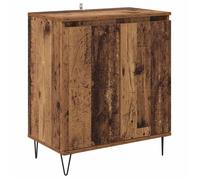 Buffet bois ancien - vidaXL - 60x35x70 cm - Bois d'ingénierie - 2 portes - Style minimaliste - Grand rangement