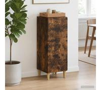 vidaXL Buffet de rangement Blanc brillant Bois d'ingénierie 33 x 34,5 x 90 cm Moderne Élégant