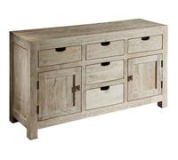 Buffet - Bois massif d'acacia blanchi - NATURE WHITE 80