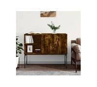 vidaXL Buffet chêne fumé 100x40x79,5 cm bois d'ingénierie