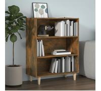 vidaXL Buffet Chêne fumé 69,5×32,5×90 cm Bois d'ingénierie 3 étagères Style classique