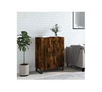 Buffet chêne fumé 69,5x34x90 cm bois d'ingénierie827753
