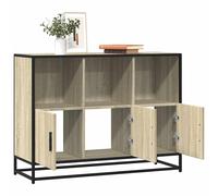 Buffet chêne marron 100x35x76 cm bois d'ingénierie armoire de rangement vidaXL