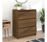 Buffet Chêne marron 60x35x76 cm Bois d ingénierie chêne marron G