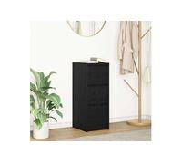 vidaXL Buffet 861635 – chêne noir en bois d'ingénierie 29,5x34x76 cm