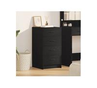 Buffet Chêne Noir 40x41x75 cm Bois d ingénierie