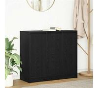 vidaXL Buffet chêne noir 85x34x76 cm bois d'ingénierie