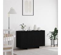 vidaXL Buffet Chêne noir 120 x 41 x 75 cm Bois d'ingénierie