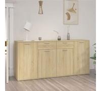Buffet Chêne sonoma 160x36x75 cm Bois d ingénierie chêne sonoma G