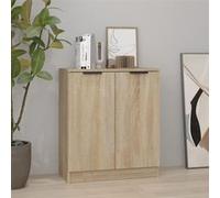 vidaXL Buffet Armoire de Rangement Organisateur de Maison Meuble de Rangement Armoire de Salon Intérieur Chêne Sonoma 60x30x70 cm Bois d'Ingénierie