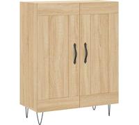 Buffet chêne sonoma 69,5x34x90 cm bois d'ingénierie
