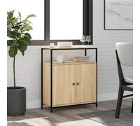 Buffet chêne sonoma 70x30x80 cm bois d ingénierie Marron G