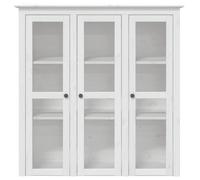 Buffet, CHIC Armoire avec portes vitrées BODO blanc bois de pin massif LL0000220303