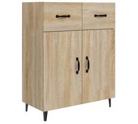 Buffet CLOUD, commode meuble de rangement chêne sonoma 69,5x34x90 cm bois d'ingénierie J1632