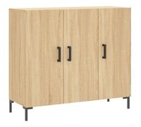 Buffet CLOUD, commode meuble de rangement chêne sonoma 90x34x80 cm bois d'ingénierie J1850
