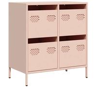 Buffet CLOUD, commode meuble de rangement rose 68x39x73,5 cm acier laminé à froid J1500