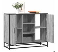Buffet commode chambre, vidaxl, sonoma gris 92x35x76 cm - bois d'ingénierie b42