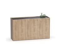 Buffet, commode de salon coloris chêne doré - Longueur 140 x Profondeur 40 x hauteur 80 cm - -