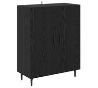 Buffet contemporain en bois d'ingénierie - vidaXL - Chêne Noir - 69,5x34x90 cm - Grand espace de rangement