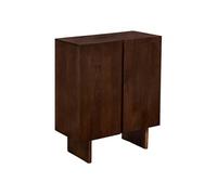Buffet Créateur d'intérieur 2 portes en Bois de Manguier 80x40x100cm Marron Nyero