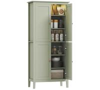 Buffet cuisine - HOMCOM - LED réglable et détecteur de mouvement - étagères réglables - MDF - 80 x 40 x 176,5 cm - vert
