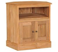 Buffet d'angle - Vintage - Bois de teck massif - 60x45x60 cm - 2 portes - Finition huilée