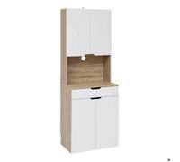 Buffet de cuisine 4 portes Eat up blanc et bois - 5five
