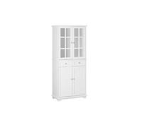 Buffet de Cuisine 4 Portes et 2 Tiroirs Blanc 75x40x175 cm FSB76-W