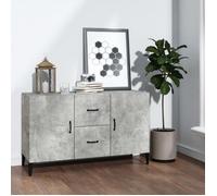 Buffet De Cuisine Moderne - Buffet gris béton 100x36x60 cm bois d'ingénierie 29,7Kg, FR2023