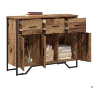 Buffet de Rangement CLARENCE® - Montage simple - Buffet bahut/Armoire de Cuisine - avec tiroir Bois ancien 97 x 32,5 x 74,5 cm B3226