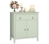 Buffet de salon meuble de rangement avec tiroir double porte étagère réglable 80 x 40 x 90 cm vert clair