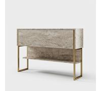 Buffet de salon moderne en mélaminé Luxe Travertino