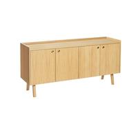 Buffet Design 4 Portes Nice 160cm Chêne