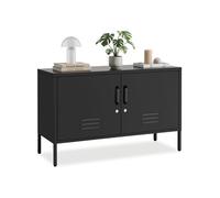 Buffet en acier 100 x 42,5 x 65 cm noir