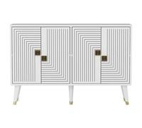 Buffet en bois "Ahart" - 120 x 30 x 80 cm - Blanc