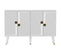 Buffet en bois "Ahart" - 120 x 30 x 80 cm - Blanc