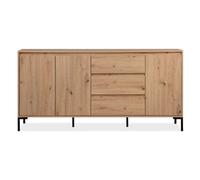Buffet en bois avec placards et tiroirs NAVI Marron