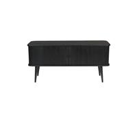 BARBIER - Buffet/meuble TV en bois noir L120 Noir
