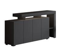 Buffet en bois ""Beliz"" - 170 x 35 x 80 cm - Anthracite