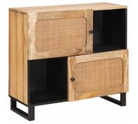 vidaXL Buffet Marron 80 x 33,5 x 75 cm Bois de mangue massif