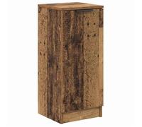 Buffet en bois d'ingénierie - vidaXL - Bois Ancien - 30x30x70 cm - Grand espace de stockage - 1 porte à charnières