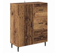 Buffet en bois d'ingénierie - vidaXL - Bois Ancien - 69,5 x 34 x 90 cm - Tiroir intégré - Porte à charnières