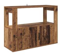 Buffet en bois d'ingénierie - vidaXL - Bois Ancien - 80x30x60 cm - 2 portes - Étagères intégrées