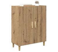 Buffet en bois d'ingénierie - vidaXL - Chêne artisanal - 70x34x90 cm - 2 portes - Poids maximal 60 kg