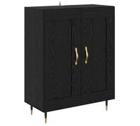 Buffet en bois d'ingénierie - vidaXL - Chêne Noir - 69,5 x 34 x 90 cm - Grand espace de rangement