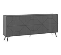 Buffet en bois "Dune" - 183 x 35 x 77 cm - Anthracite 3